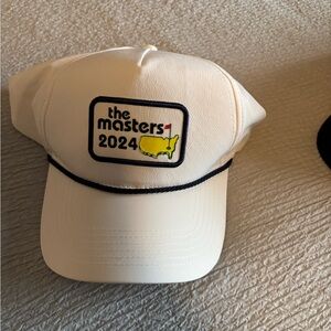 White Golf Cap with Masters 2024